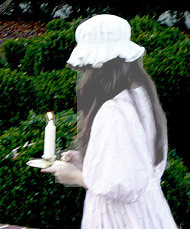 Image depicting what the Girl in the Gingham Dress ghost looks like